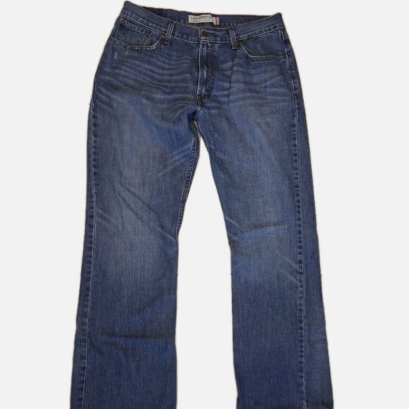 Levi's 527 Low Rise Bootcut Jeans Men's Size 36x34 Blue Denim Relaxed Fit - Picture 1 of 12